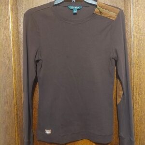 Brown Long Sleeve Ralph Lauren Shirt